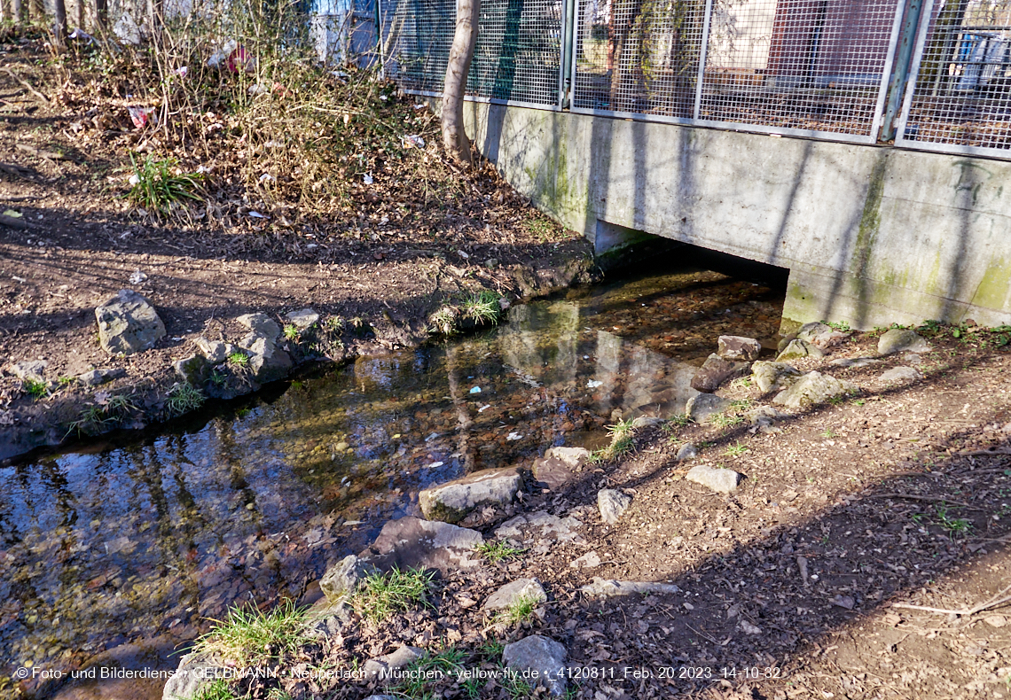 20.20.2023 - der 'verschwundene' Hachinger Bach in Berg am Laim